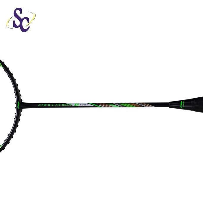 Clear Sale Raket Badminton Lining Challenger 42 Boost Black Blue