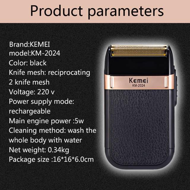 Kemei Km-2024 Shaver Waterproof Alat Mesin Cukur Jenggot Kemei Km 2024