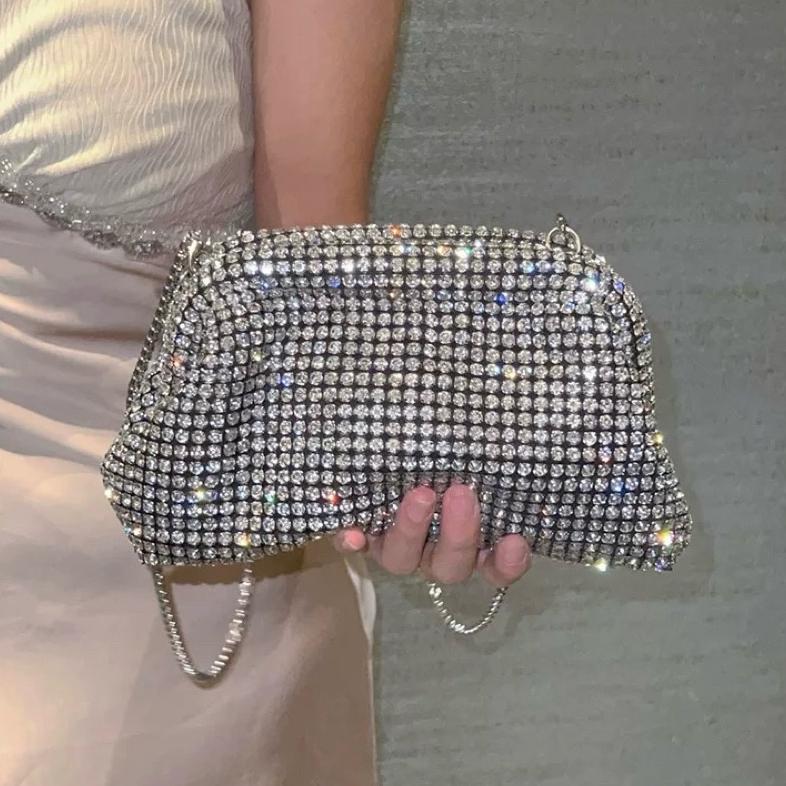 FAVORIT CLUTCH PESTA DIAMOND BAG JULIUS PREMIUM HANDBAG WANITA DINNER PARTY BAG J057