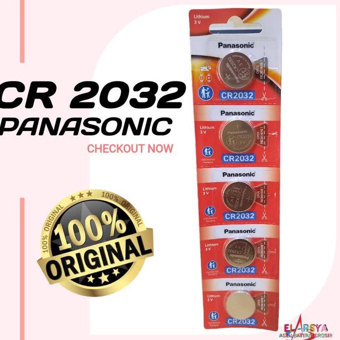Baterai CR2032 Panasonic Original Lithium 3 VOLT BATERAI CR2032 PANASONIC