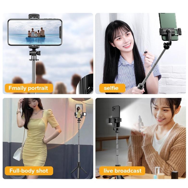 New Product Tongsis Tripod Tomsis Combo 4In1 3In1 Wireless Bluetooth Photo Video Selfie Vlog Tiktok 