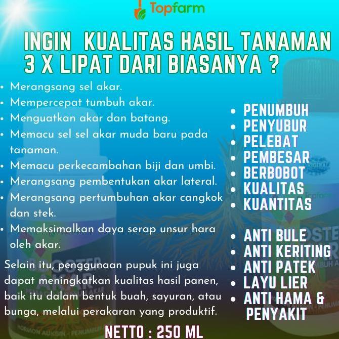 Pazx- Booster Akar - Booster Pertumbuhan Akar Tanaman / Pupuk Perangsang Akar Pohon / Pupuk Penyubur