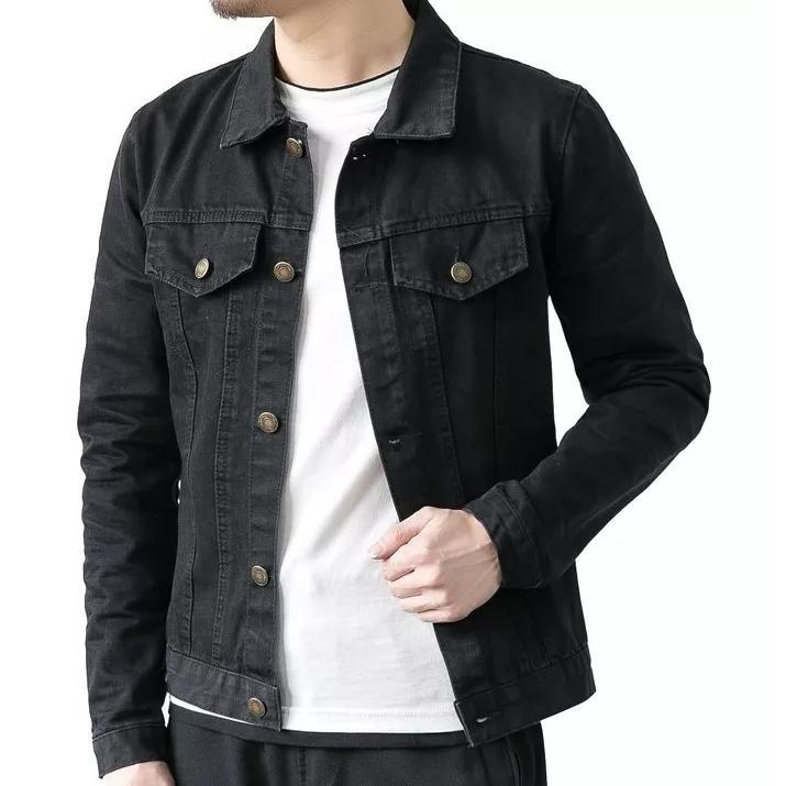 PREMIUM JAKET PRIA KEREN JEANS DENIM SLIM FIT LENGAN PANJANG JAKET DISTRO BANDUNG