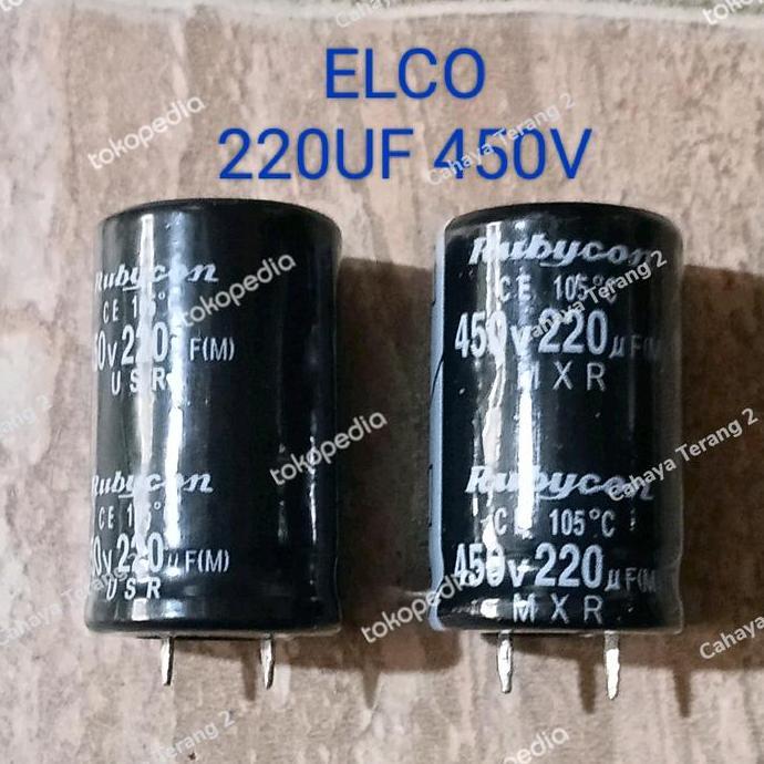 ELCO 220UF 450V ELCO KAPASITOR 220UF 450V PM99