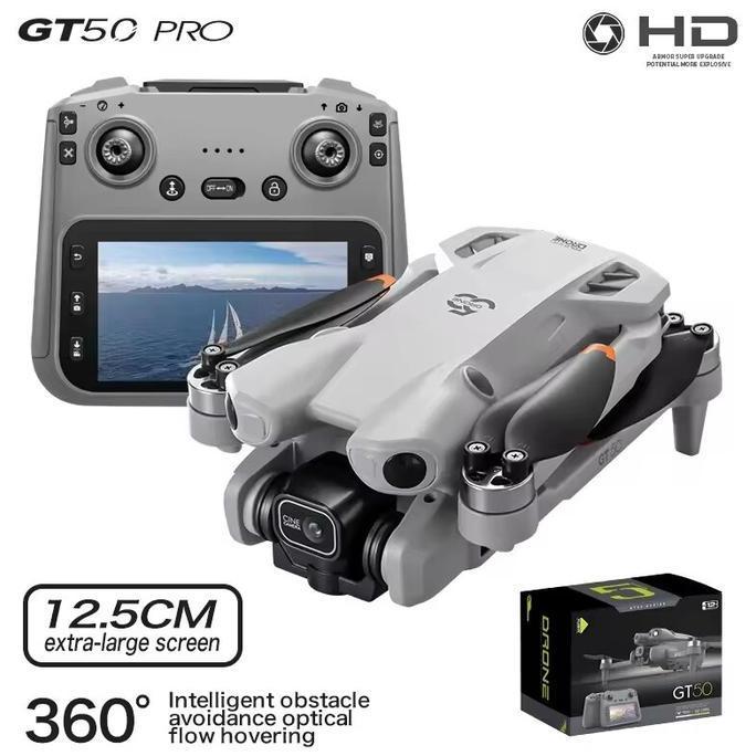 TERBARU - Drone GT50 Pro 8K Camera Large Brushless Motor Drone Fotografi Udara Obstacle Avoidance Sc