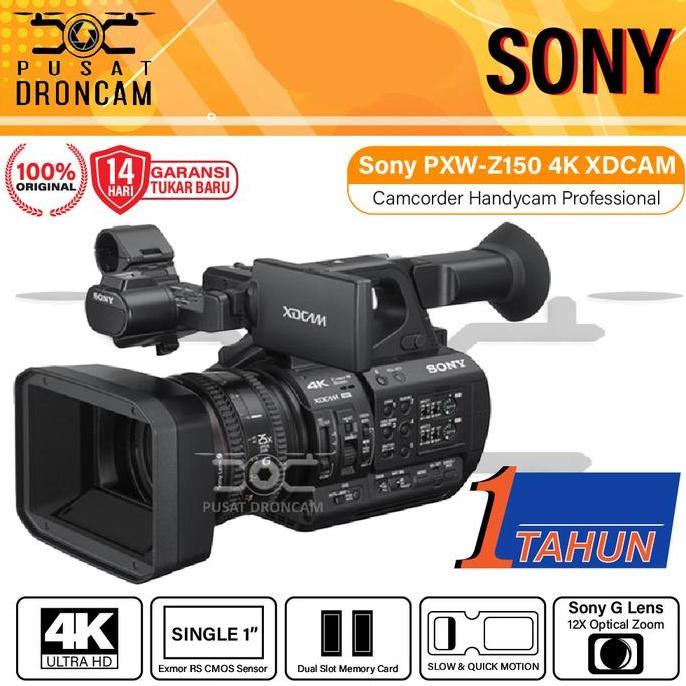 Sony PXW-Z150 4K XDCAM Camcorder Handycam Professional Resmi