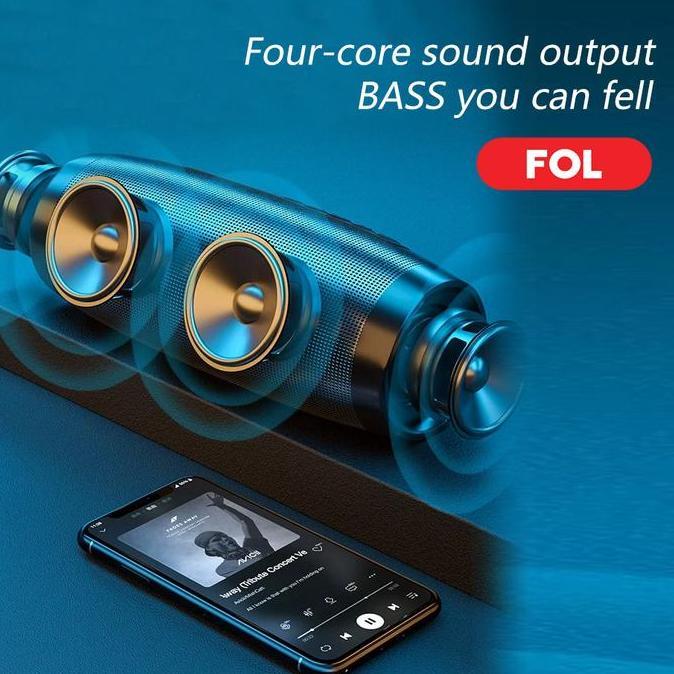 Grosir Fol Hifi Speaker Bluetooth 20W Super Bass With Rgb Lights Tws Outdoor Bass Nendang Kuat