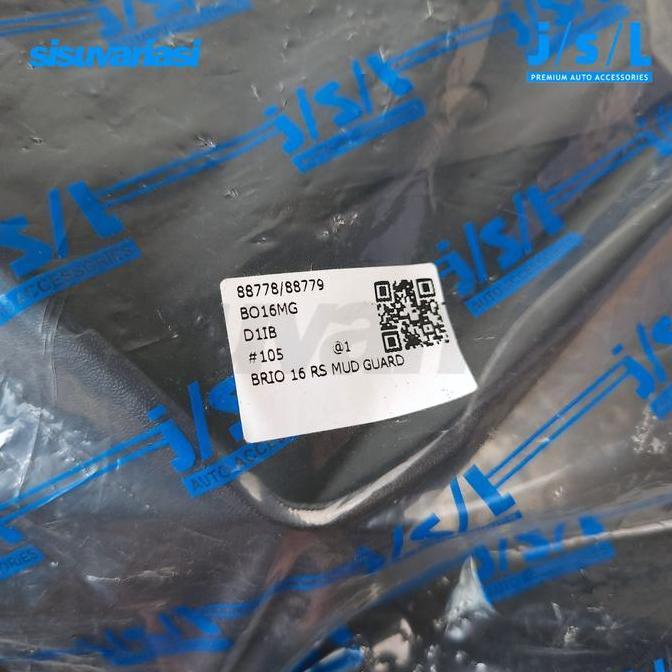 Mudguard Brio RS Satya 20162017 Facelift JSL | Aksesoris Mobil Mud Guard Pelindung Lumpur