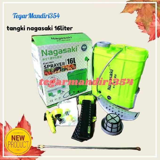 Tangki pertanian nagasaki Alat Semprot Pertanian Sprayer Tangki 16liter 125psi Elektrik Kuat dengan 