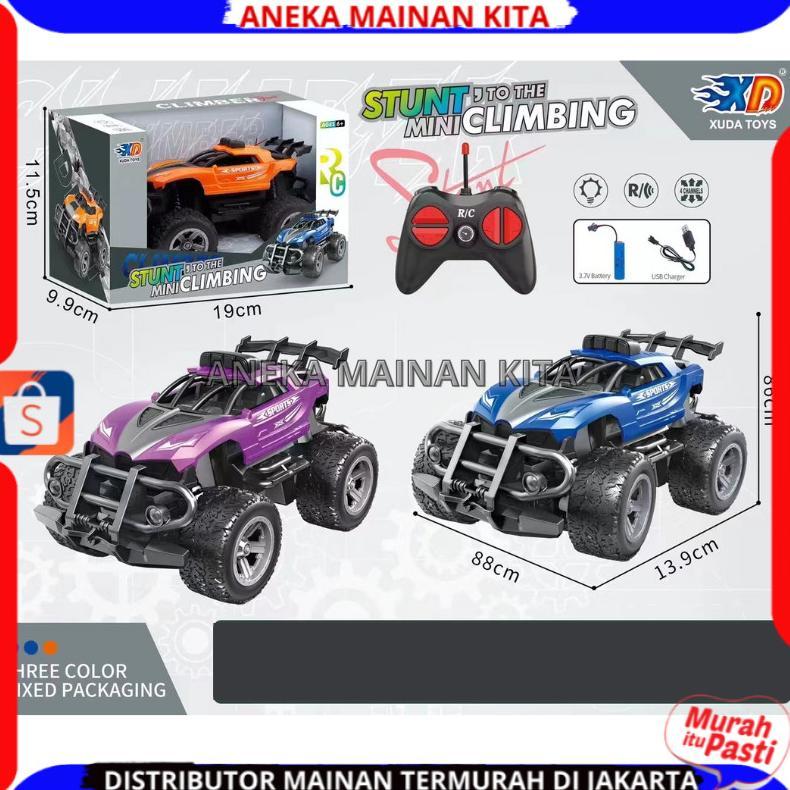 exclusive mainan mobil remote control rc stunt mini climbing car baterai cas