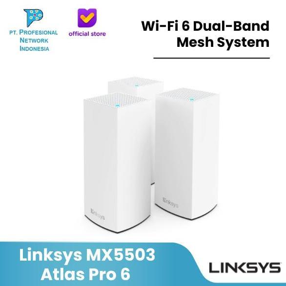 Linksys Mx5503 Atlas Pro 6 Wi-Fi 6 Dual-Band Mesh System
