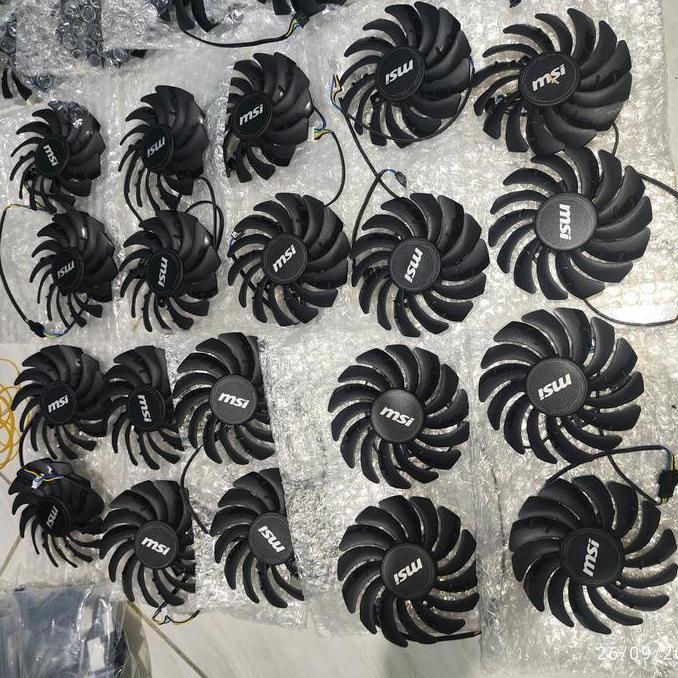 fan kipas vga MSI Rx 5500 5600 5700 xt Mech OC 87mm 4pin