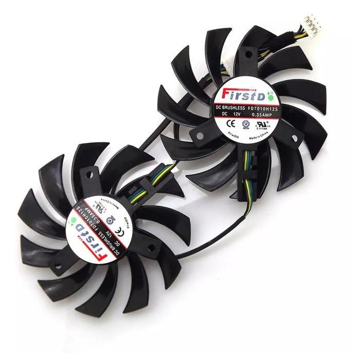 Fan Kipas Vga R9 270 R7 260x HD 7850 6930 6950 75mm 4pin