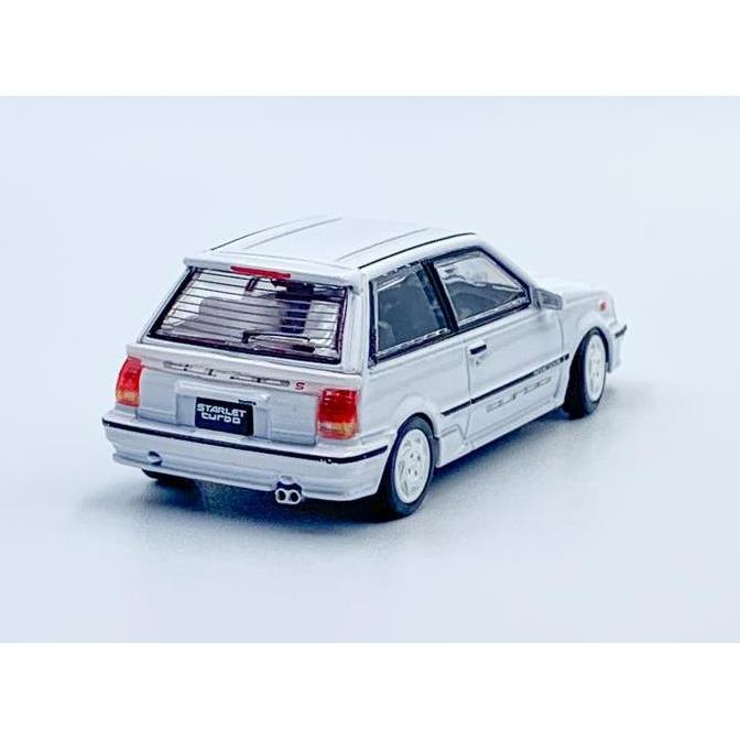 Scale 64 Diecast BM Creations Toyota 1988 Starlet Turbo-S EP71 White