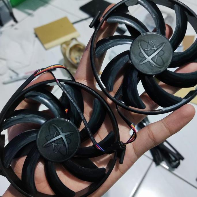 Fan kipas Vga XFX 95mm 4pin R9 390 380 360 370x RX 460 560 Universal