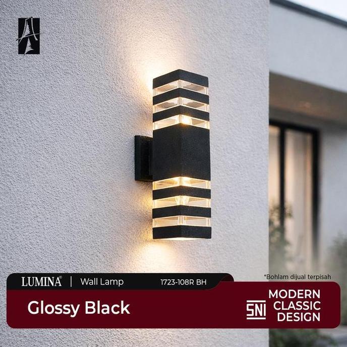 Lumina - Lampu Dinding Outdoor Modern Minimalis  Wall Lamp Up Down Tahan Cuaca Dan Kokoh Type 1723-1