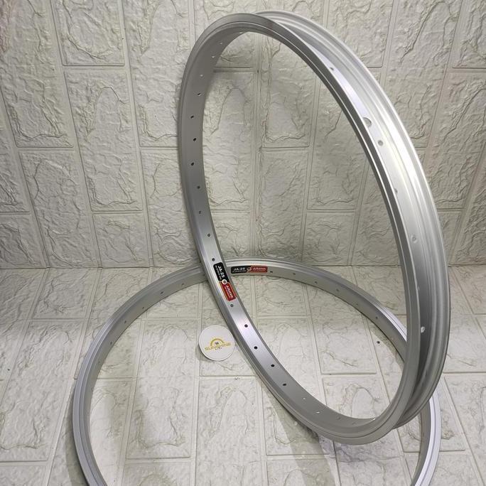 Rims Velg BMX 20 Murni ARAYA JA25 ETRTO 406 Lubang 36H Rim Alloy Single Wall Tapak Lebar Silver Sepe