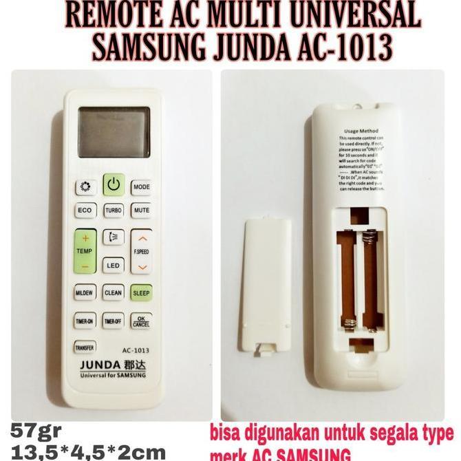 REMOTE AC MULTI UNIVERSAL SAMSUNG JUNDA AC-1013