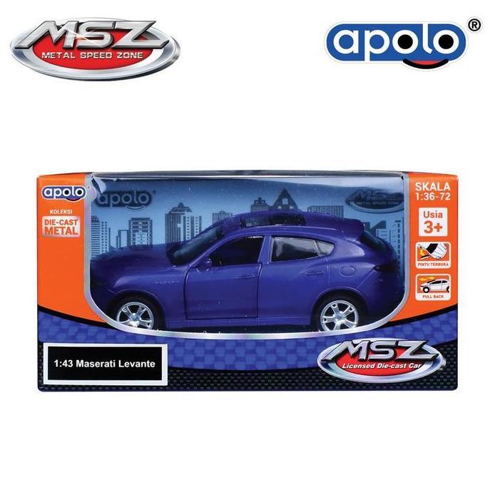 1:43 Maserati Levante Apolo MSZ Diecast Mobil Sport Mainan Anak