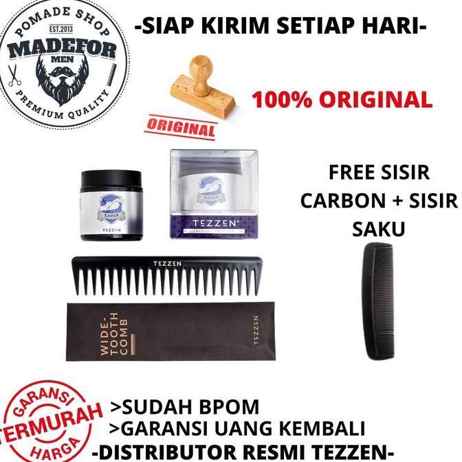 TEZZEN XAVIER WATERBASED POMADE TEZZEN POMADE XAVIER FREE SISIR CARBON