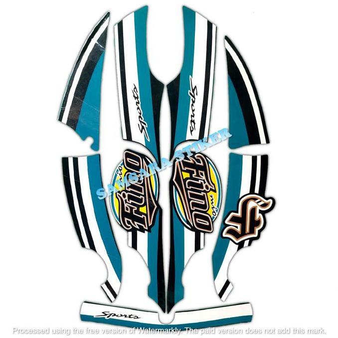 STICKER STRIPING MOTOR FINO 2013 STANDAR 1SET Motorcycle