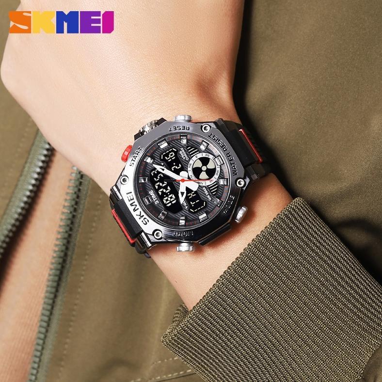 ORIGINAL SKMEI 2223 JAM TANGAN PRIA DIGITAL ANALOG SPORT WATCH ANTI AIR 5 BAR MGOS