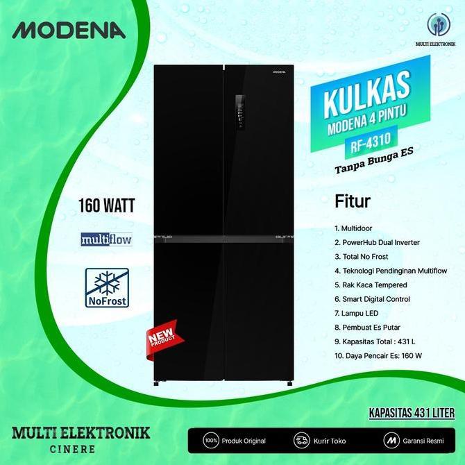 Kulkas 4 Pintu MODENA RF 4310 MABK 431 Liter