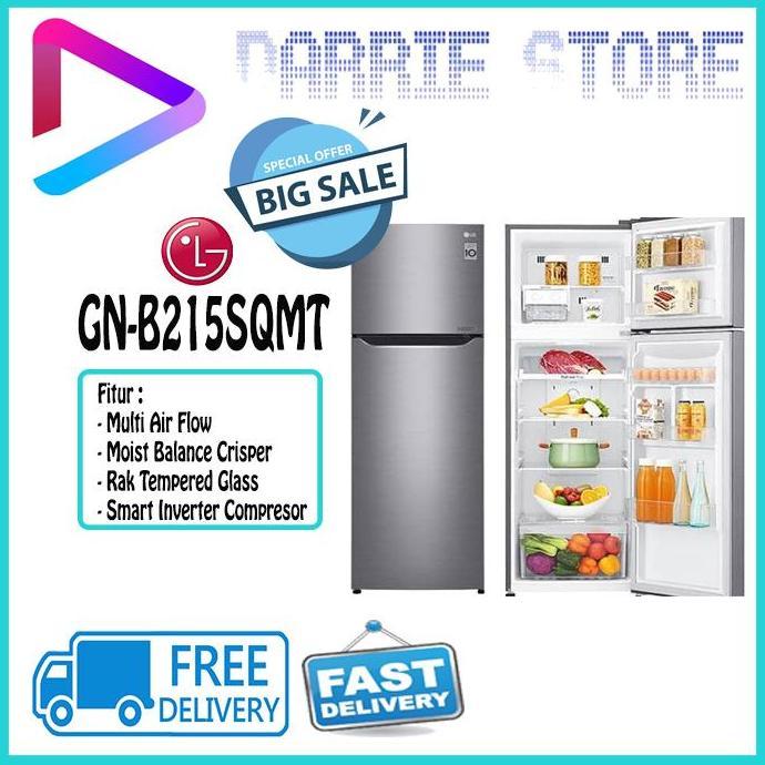LG GN-B215SQMT KULKAS 2 PINTU INVERTER GNB215SQMT GNB215 215SQMT