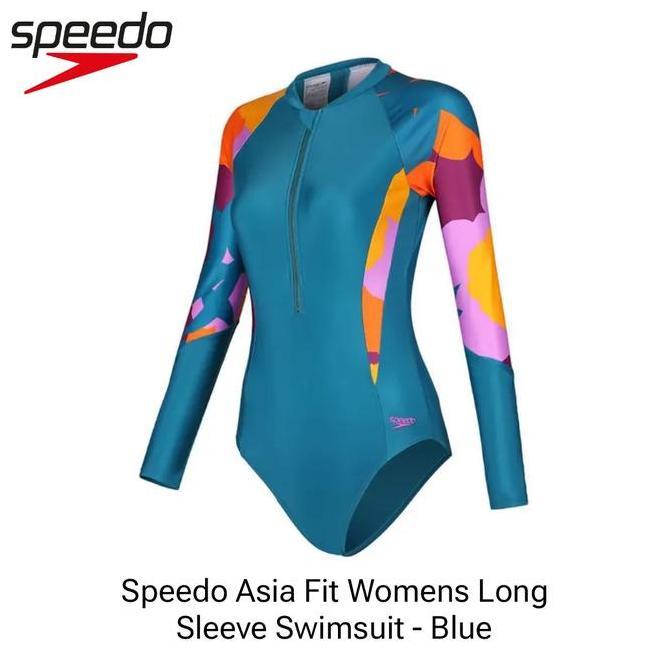 Baju Renang Wanita Speedo Original - Womens Long Sleeve Swimsuit