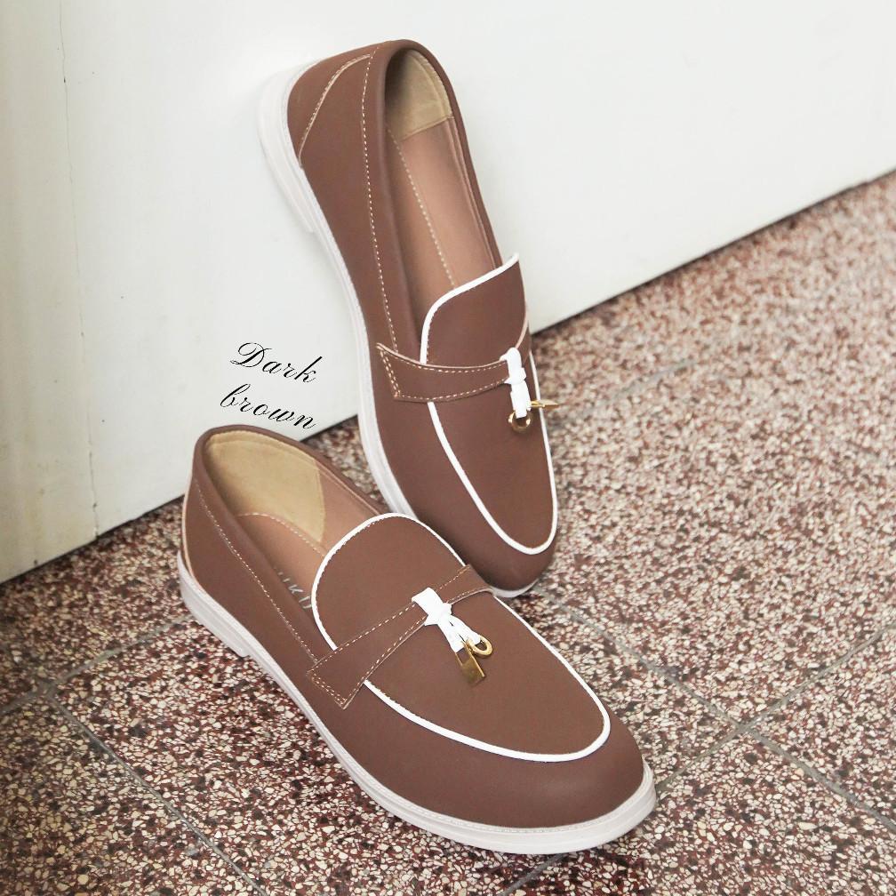 Hot Sahiku - Olivier Loafers Sepatu Wanita Daily Shoes Woman Flatshoes Casual Ringan Anti Slip