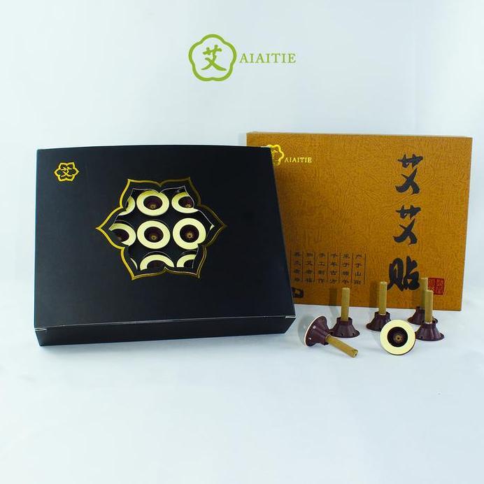 Moxa Tempel Moksa Mini Stick 1 box Moksa Tempel Mini Batang moxa mini untuk Akupunktur dan Moksibusi
