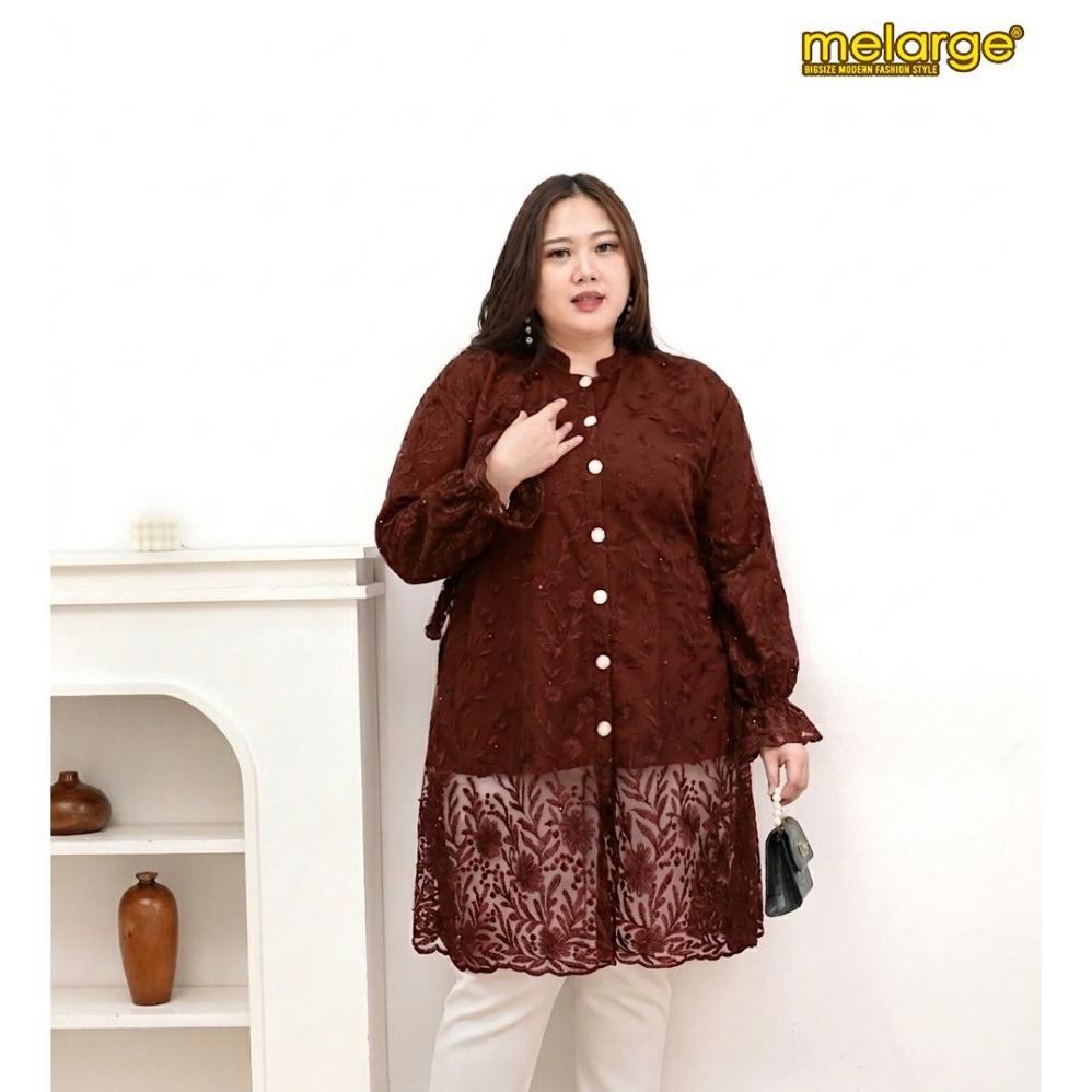 PROMO MELARGE - Tunik Tania Tunik Tile Tunik Wanita Jumbo Atasan Kekinian Busui Frendly Baju Cewek T