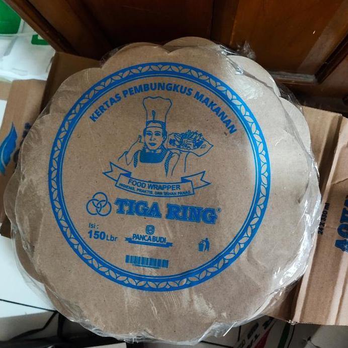 kertas alas piring lidi kertas nasi coklat piring rotan