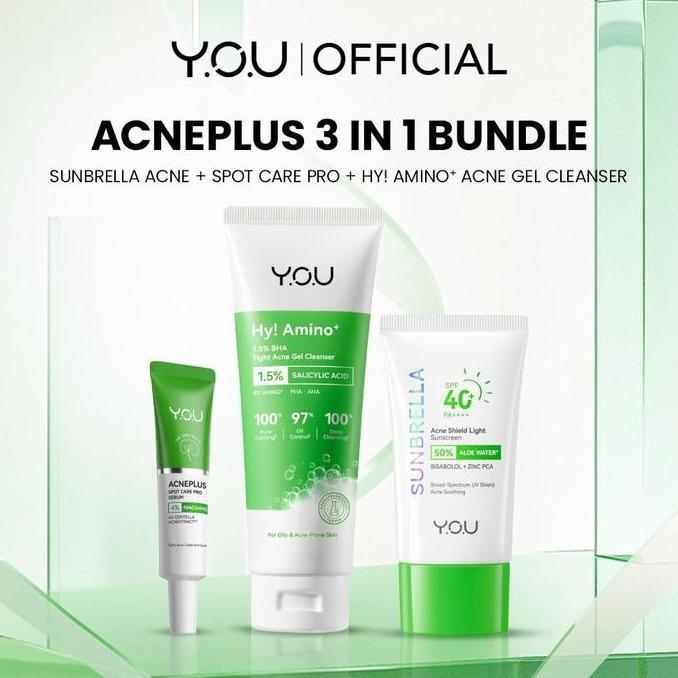 [BEST PRICE] YOU Hy Amino+ Plus 1.5% BHA Fight Acne Gel Cleanser Hy Amino AC-Ttack Anti-Acne Facial 