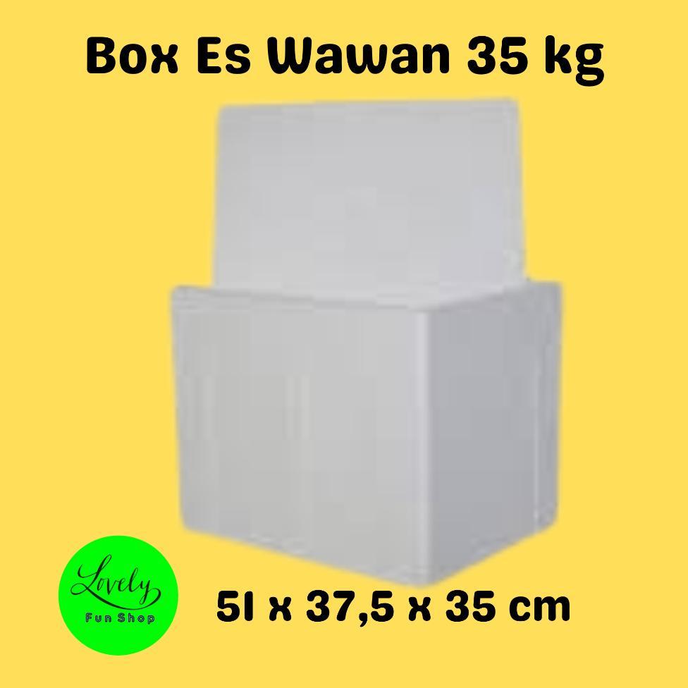 Box Es Wawan 35 Kg Styrofoam Kotak Sterofoam Gabus / Foam