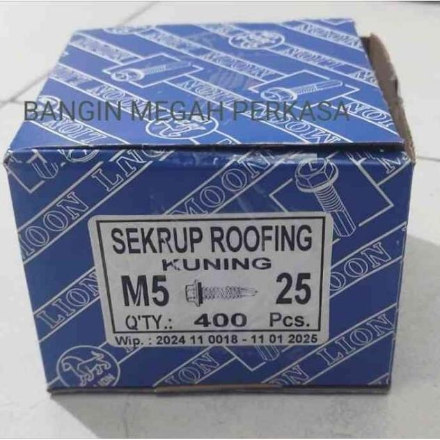 Skrup Roofing Halus Atap 2,5 Cm [1 Dus = 400 Pcs]