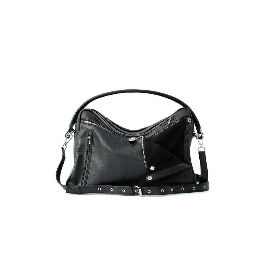 Grosir Pistons Scipaprock Shoulder Laptop Bag Black Synthetic Leather