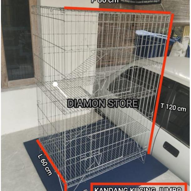 Kandang Kucing Jumbo Galvanis Anti Karat