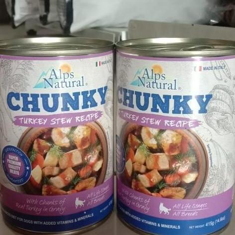 alps Natural Chunky 415gr dog food wet food alps Turkey 415gr