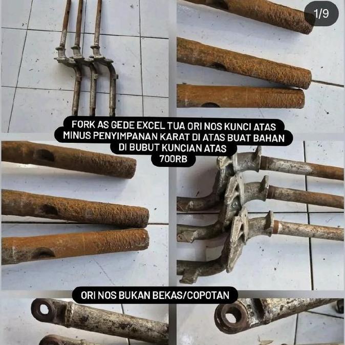 SATU BIJI FORK AS GEDE VESPA EXCEL TUA SPARTAN KUNCIAN ATAS ORI NOS BUKAN BEKAS ADA MINUS DRAT ATAS 