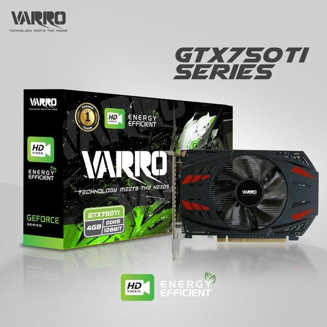 VGA VARRO GTX750TI DDR5 4GB 128BIT GARANSI 2 TAHUN | VARRO GTX 750TI 4GB DDR5