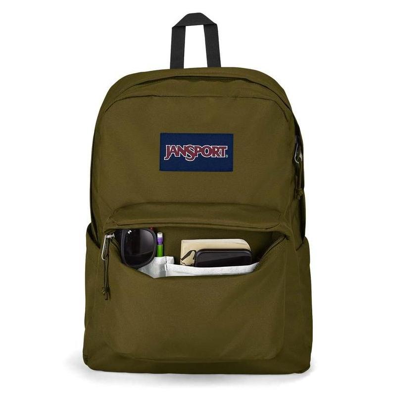 Sale Jansport Tas Ransel Polos / Backpack Sekolah / Daypack Harian Superbreak Plus - Army Green