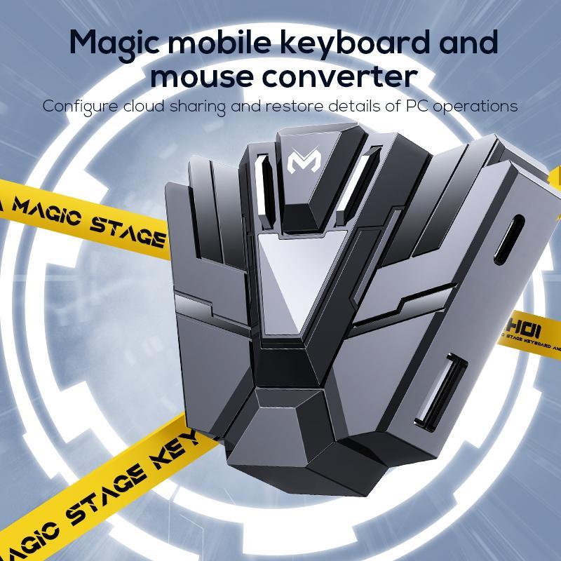 Memo Zh01 Otg Keyboard Gaming Dan Mouse/Single Hand Gaming Rgb Keyboard Dan Mouse Converter
