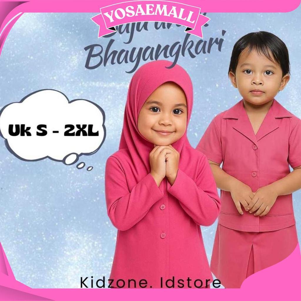 Baju anak BHAYANGKARI / 1 stell baju BHAYANGKARI anak / baju BHAYANGKARI anak muslim KZ Ori