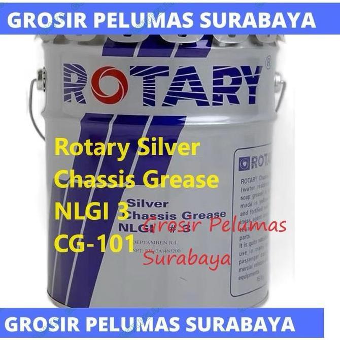 BEBAS ONGKIR - Original gemuk rotary chassis silver PAIL 15kg grease / stempet Rotary kuning silver 