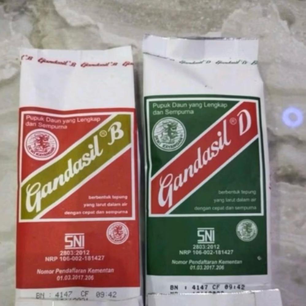 Promo Cod Gandasil B Dan Gandasil D Ukuran 500Gram Gandasil Pupuk Tanaman Daun Hijau Buah ><