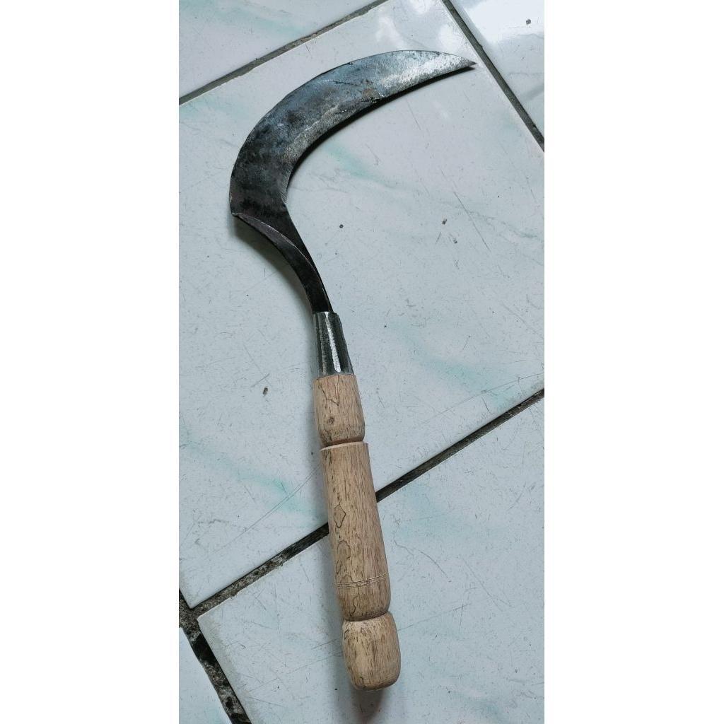 Arit Padi Arit Rumput Bahan Baja Sepuh Super Tajam Arit Kecil Tulungagung