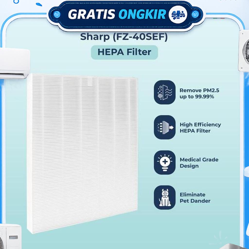 Replacement Filter Air Purifier For Sharp Fu-40Se (Fz-40Sef) / Hepa+Carbon