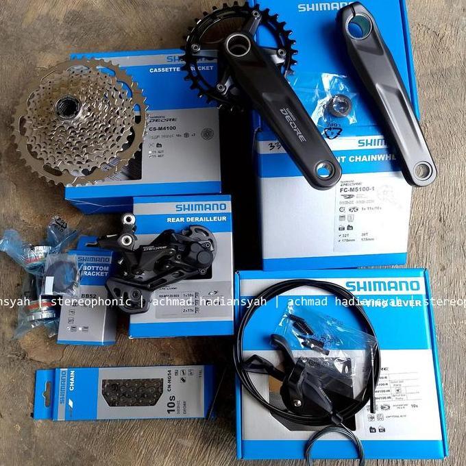 BNIB.. Groupset SHIMANO DEORE M4100 1 x 10 speed Groupset DEORE M4100 1x10sp Groupset M4100 DEORE 1x