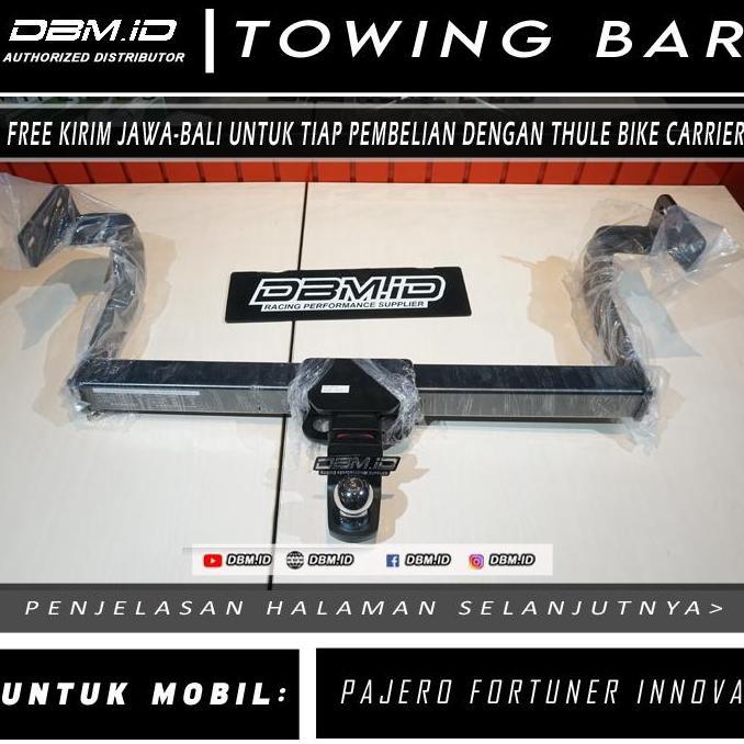 TERBARU - Towing Bar by DBM.ID For Thule Bike Carrier Pajero Fortuner Innova